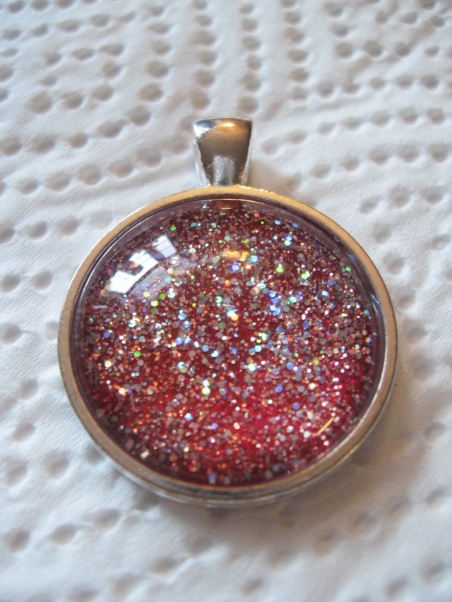 Diy Glitter Pendant Make Something Mondays