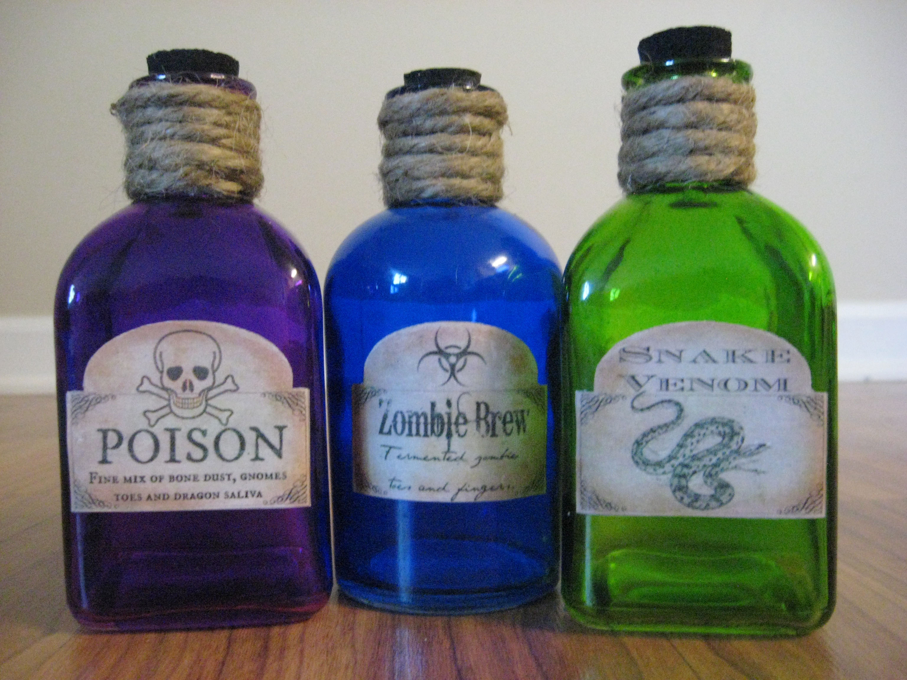 Diy Halloween Potion Bottle Labels