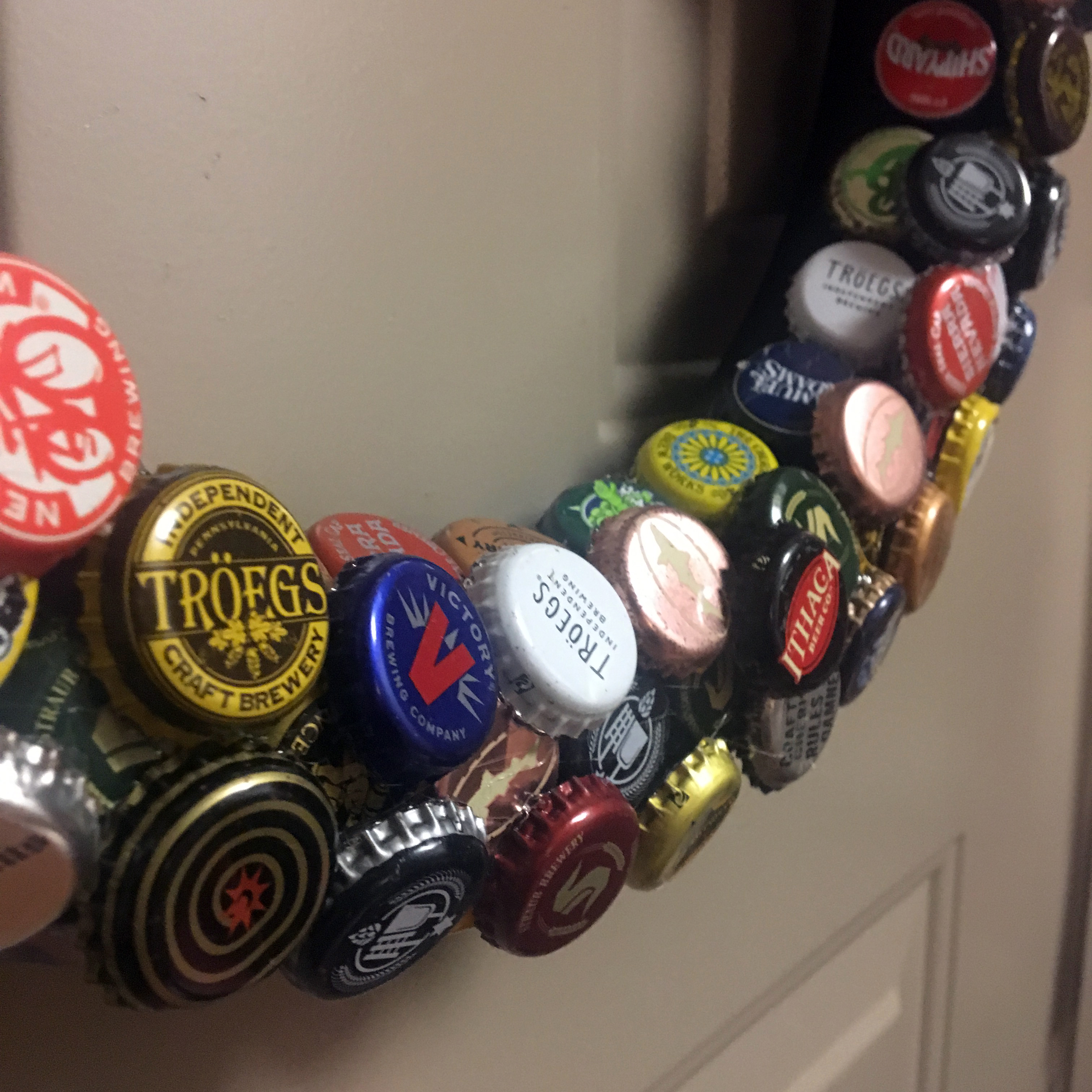 Diy Bottle Cap Wreath Make Something Mondays