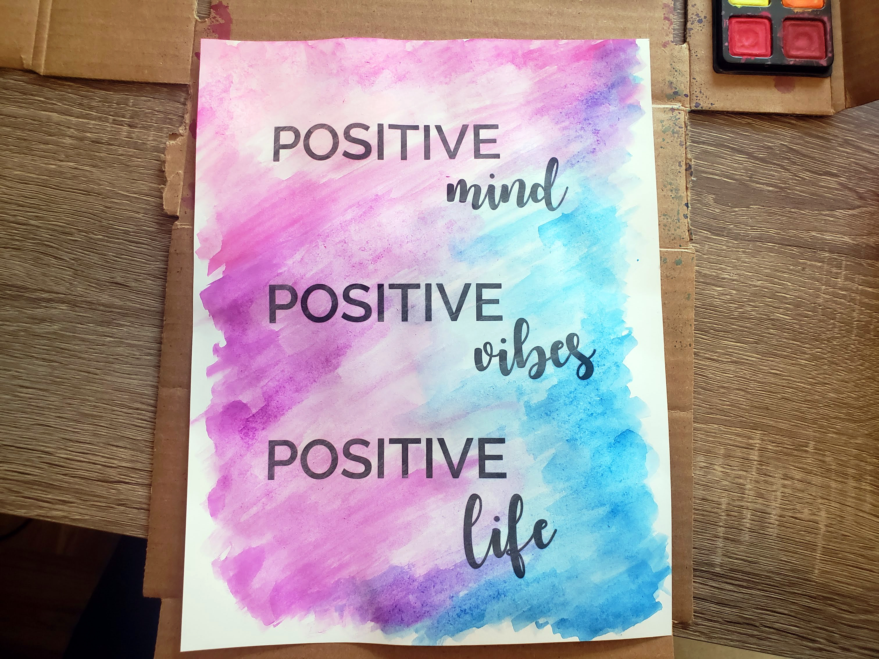 DIY Positive Quote Poster - Make Something Mondays